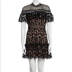 Self-Portrait Yolk Frill Star Mini Dress A-Line Dress